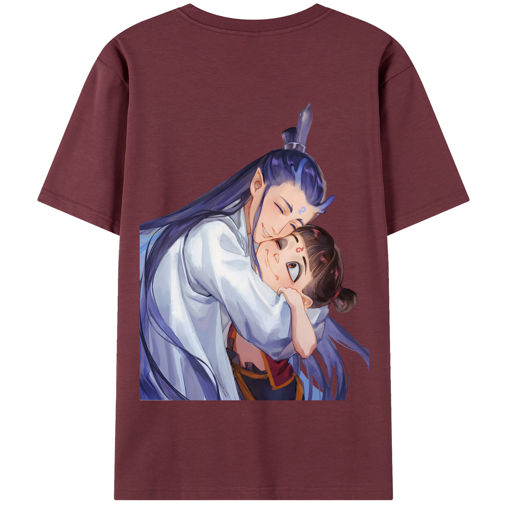 （画像用） Ne Zha 2 ナタ 魔童の大暴れ 綿100％半袖Tシャツ（背面プリント）